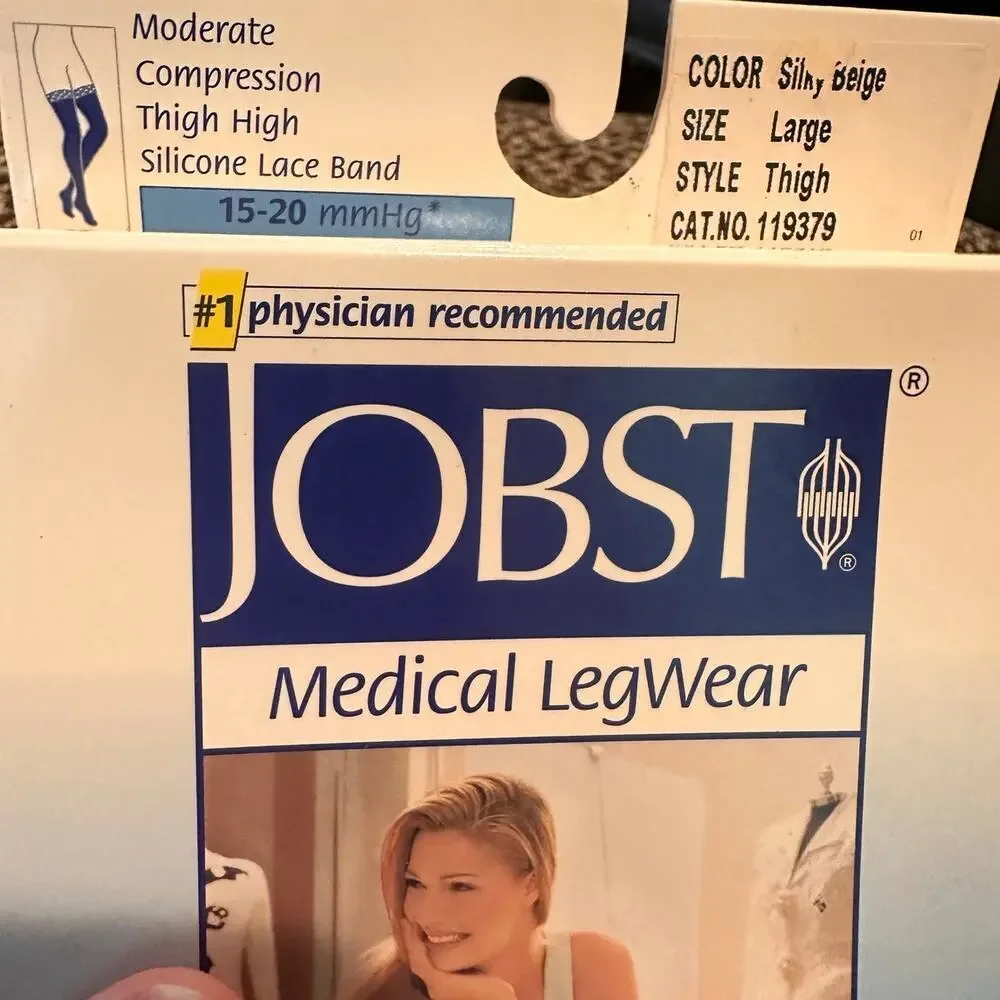 JOBST Medical LegWear Moderate Compression Therapeutic Support Thigh High Large